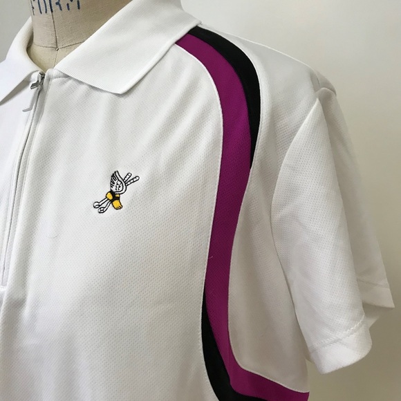 EP PRO TOUR TECH White Collared Polo SZ XL - Picture 2 of 5